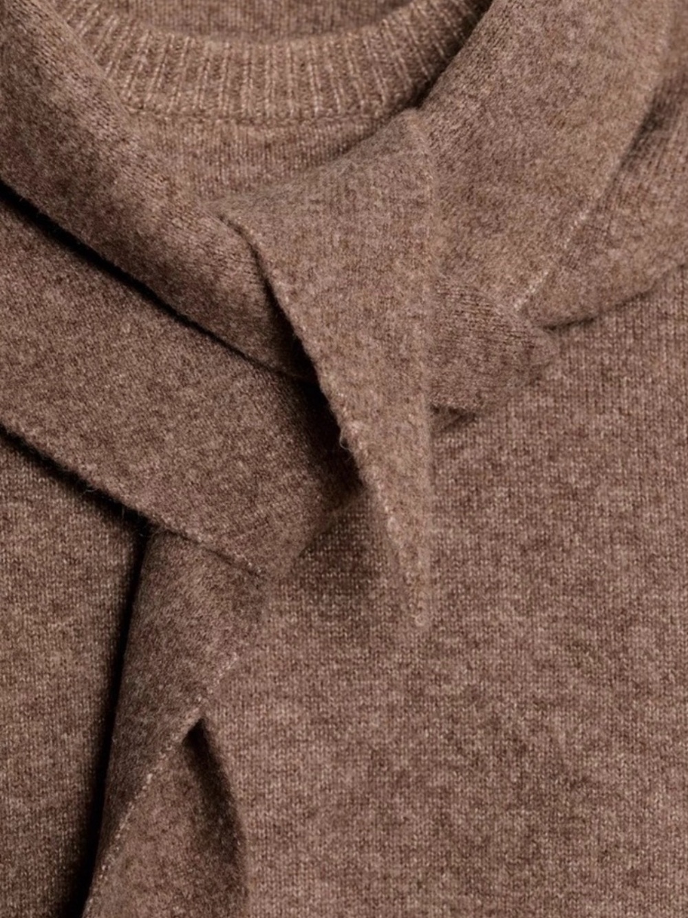 Zara Knit Scarf Jumper Sweater With Scarf Detail - M - Picture 3 of 12